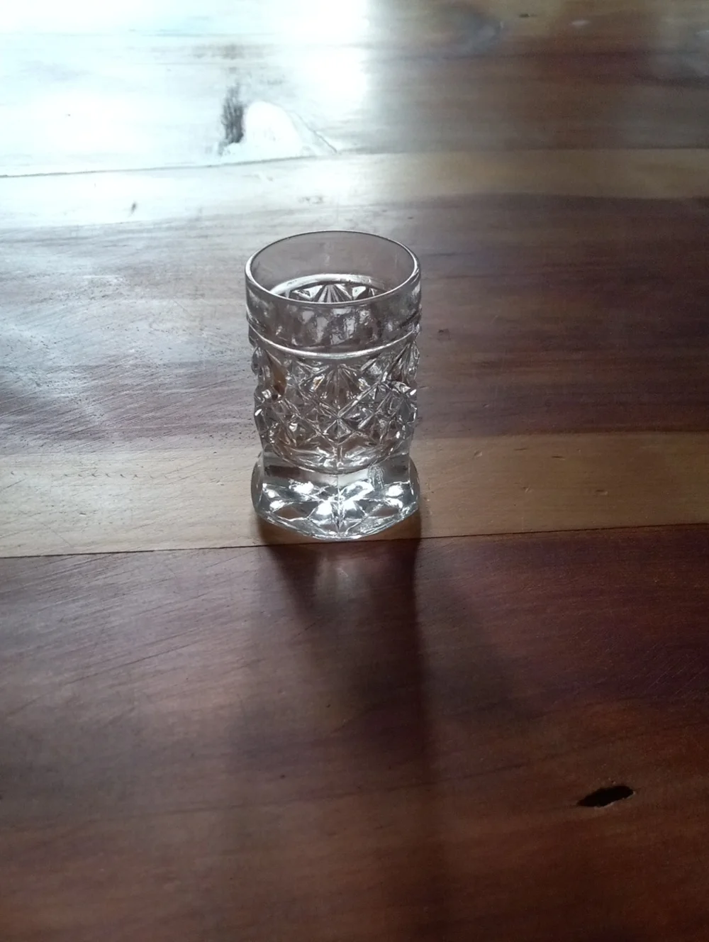 Clear Cut-Glass Toothpick Holder - Elegant Crystal-Style Glass